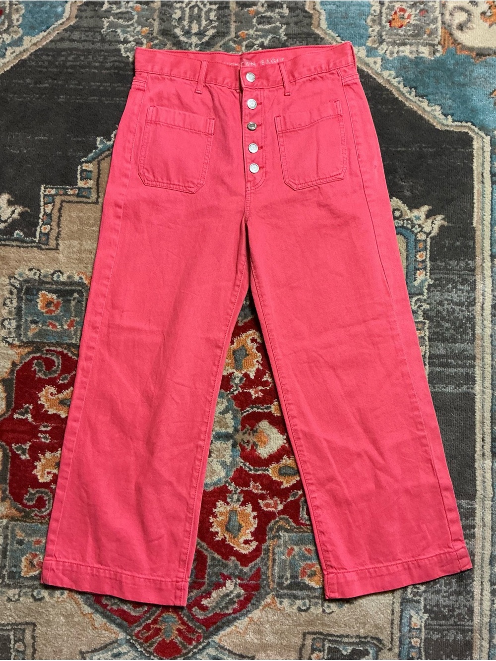 American Eagle Wide Leg Crop Jeans